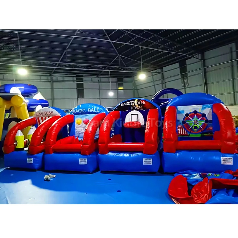 Party Games No Equipment - 4 w 1 Dmuchana Struktura do