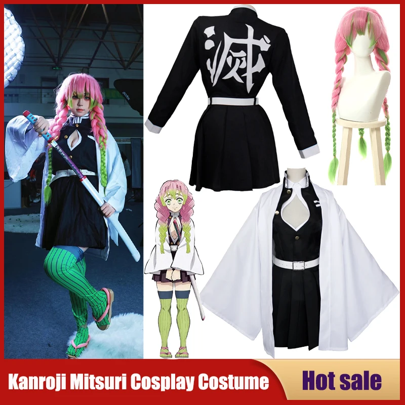 Party Games Kids - Anime Kanroji Mitsuri Strój Cosplay Kimetsu