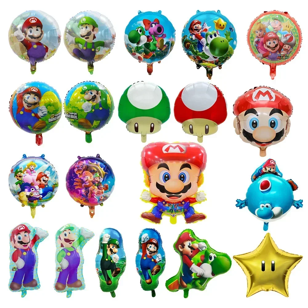 Party Games Mario - Zestaw balonów Super Mary, brzoskwiniowy balon