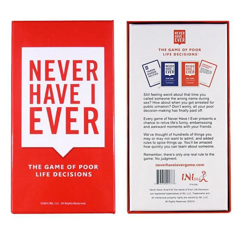 550Cards Never Have I Ever Del – Party Games Never Have I Ever recenzja i cena