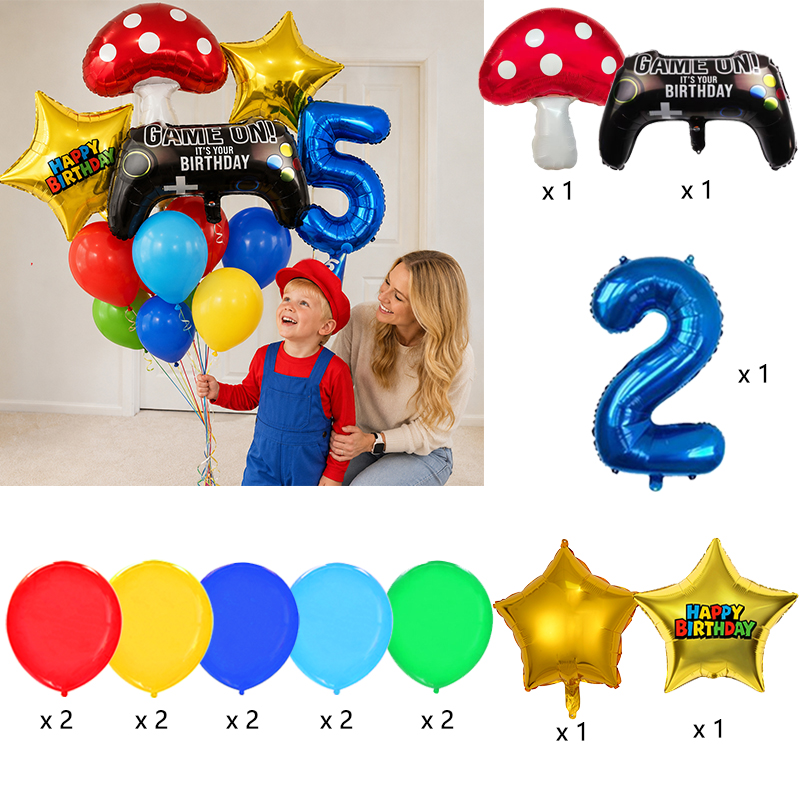 Zestaw balonów foliowych w ksz – Party Games Mario recenzja i cena