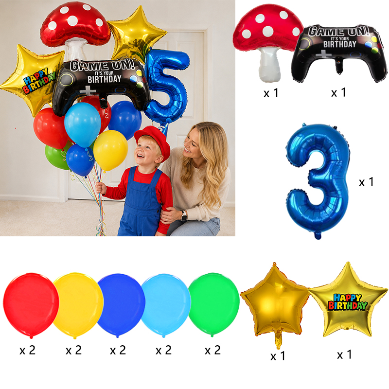 Zestaw balonów foliowych w ksz – Party Games Mario recenzja i cena