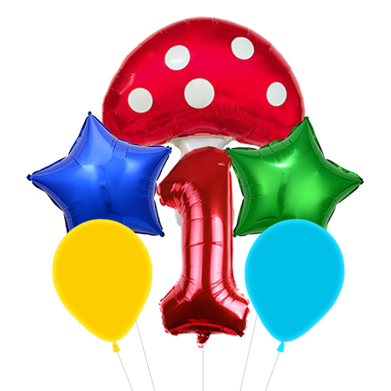 Zestaw balonów w stylu retro,  – Party Games Mario recenzja i cena
