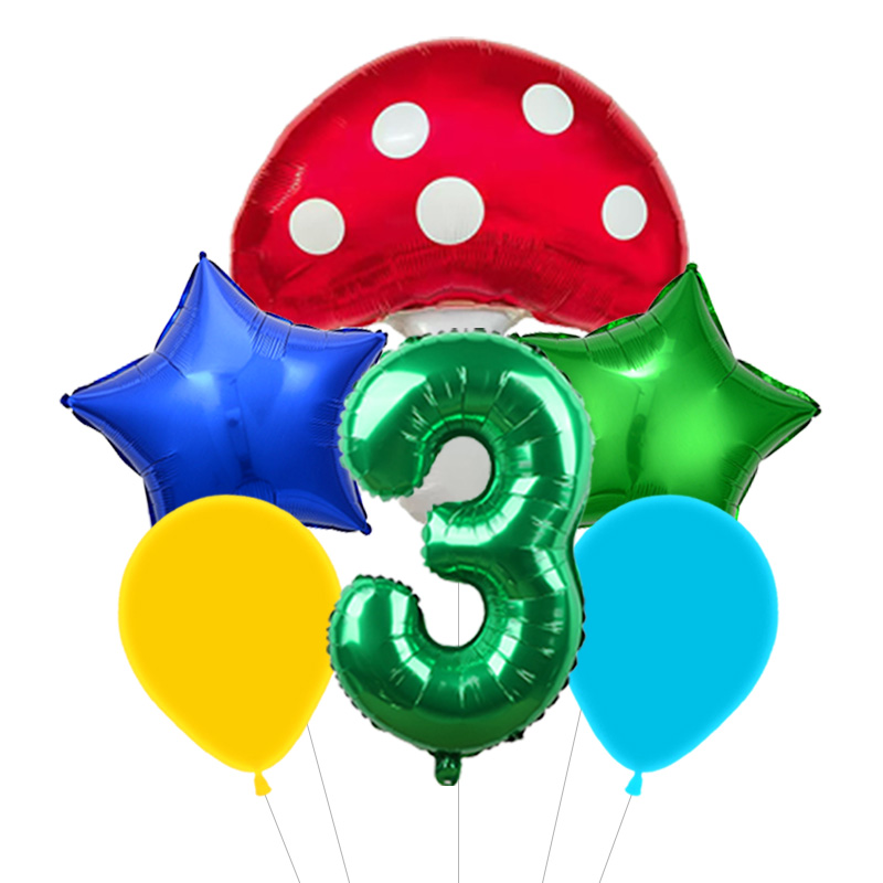 Zestaw balonów w stylu retro,  – Party Games Mario recenzja i cena
