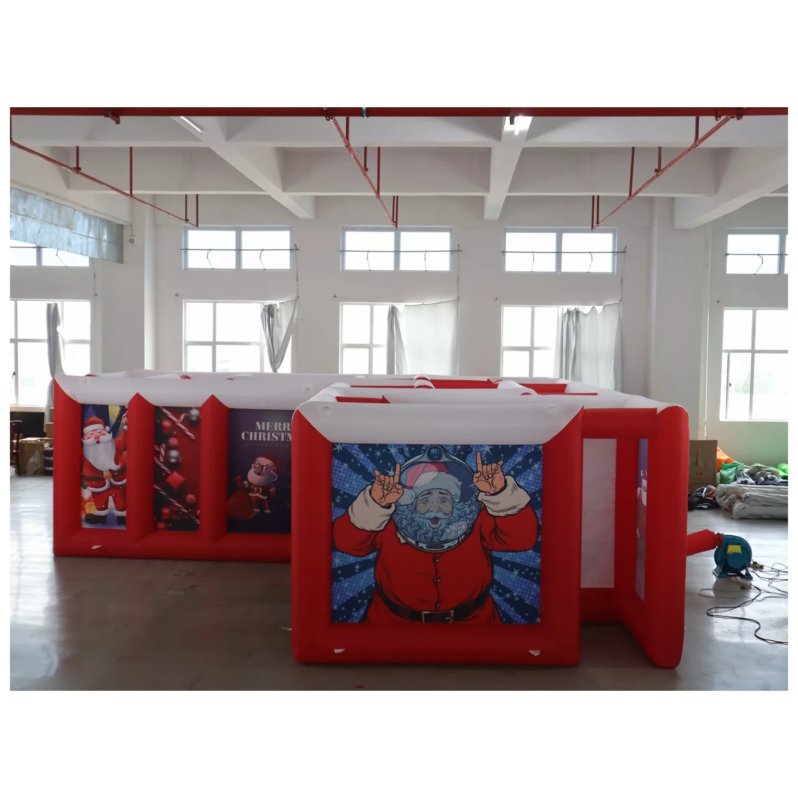 Duży czerwono-biały dmuchany l – Party Games Kids recenzja i cena